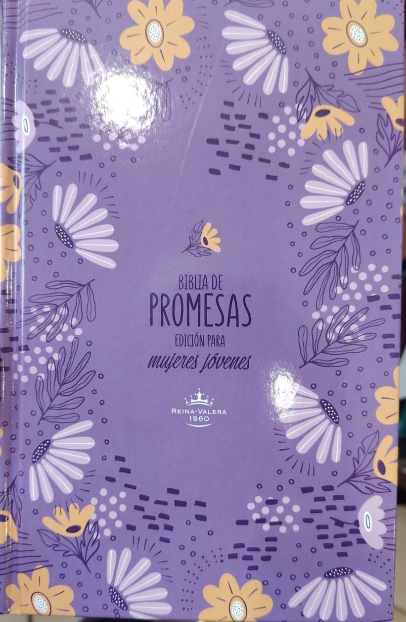 BIBLIA DE PROMESAS JESUS PARA TODOS-COLOR LILA CON FLORES
