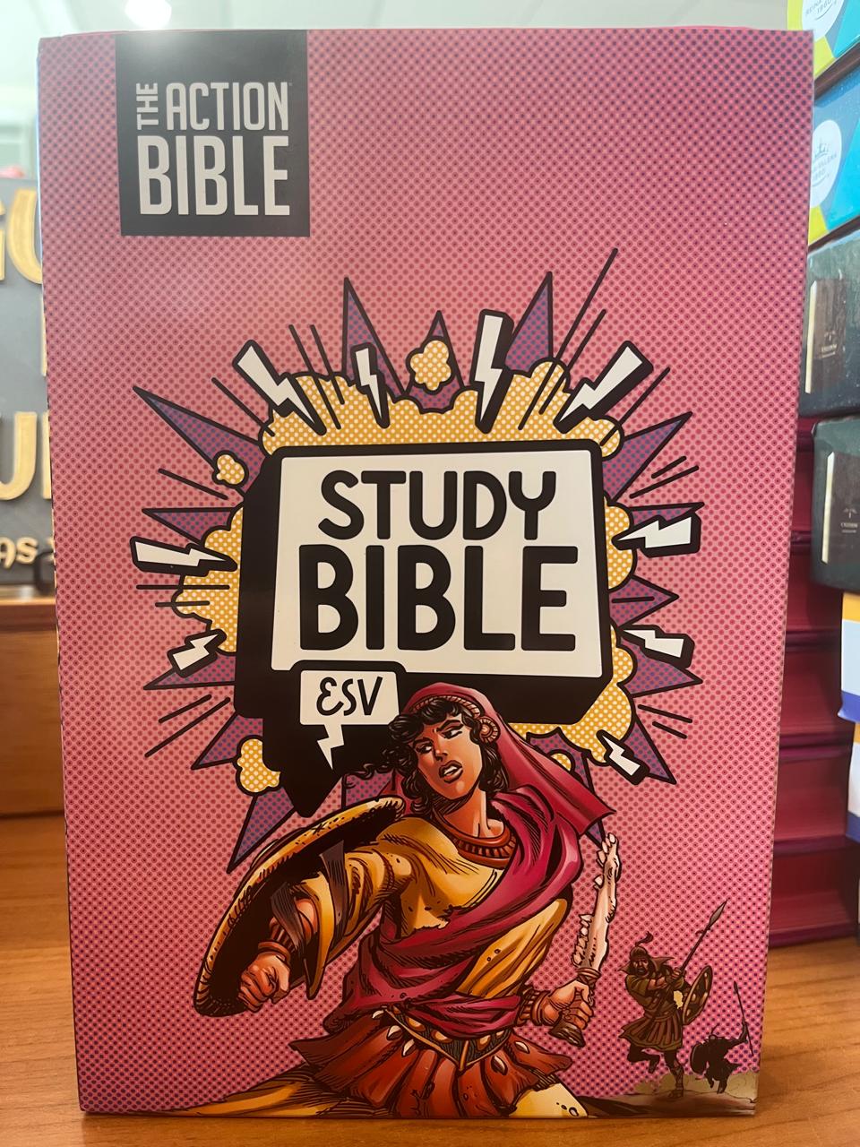THE ACTION BIBLE / STUDY BIBLE ESV/ ROSA