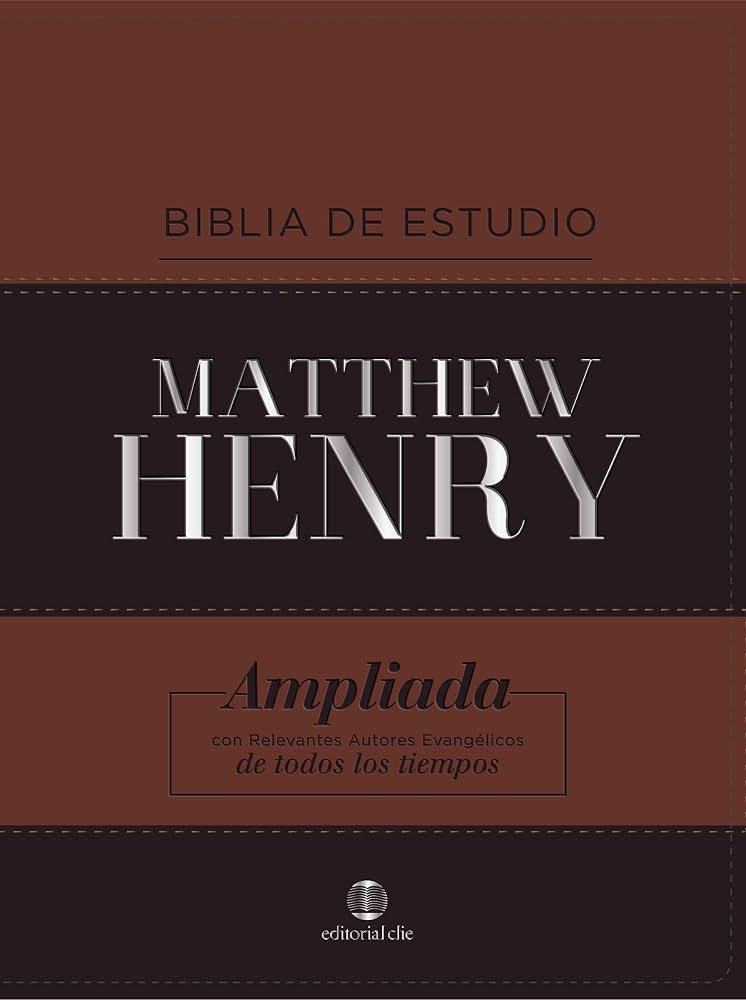 BIBLIA DE ESTUDIO MATTHEW HENRY NEGRA