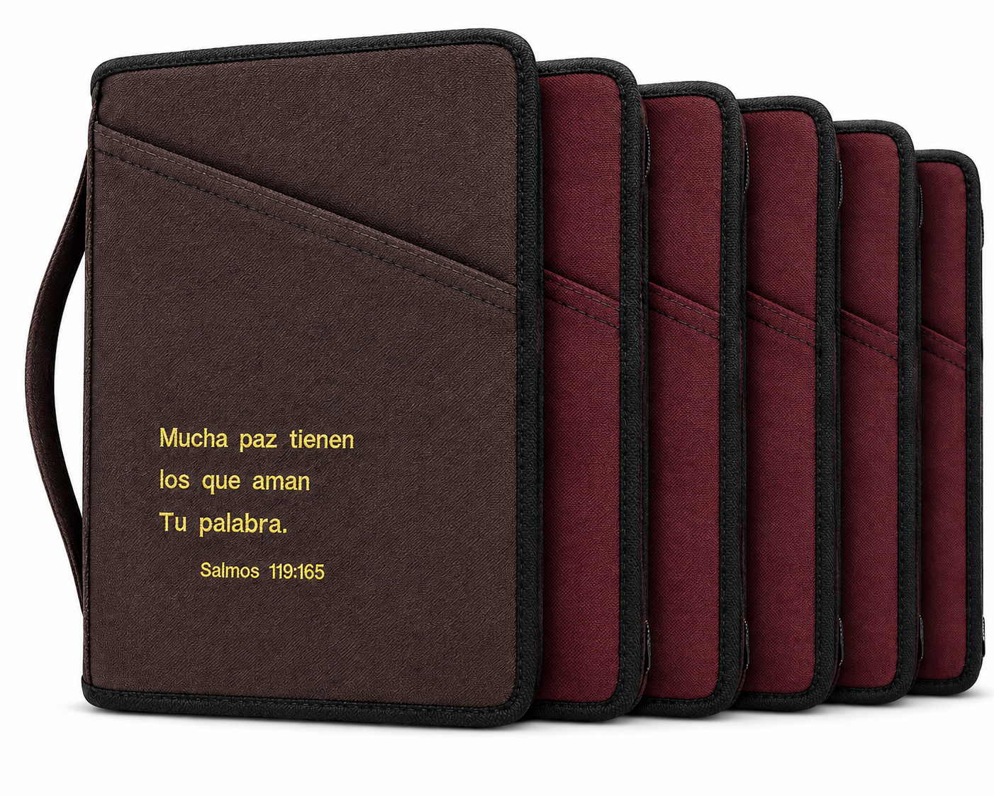 FORROS DE BIBLIAS DE TELA TONOS CAFE Y VINO