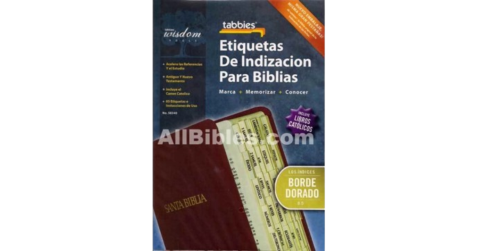 ETIQUETAS DE INDIZACION PARA BIBLIAS
