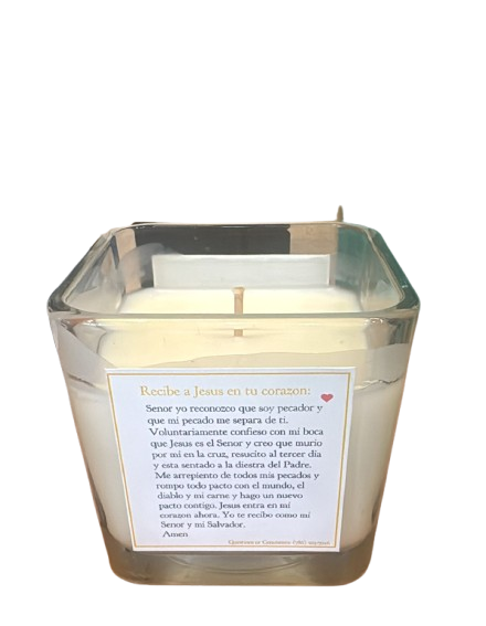 VELA CON SU PORTA DE VIDRIO