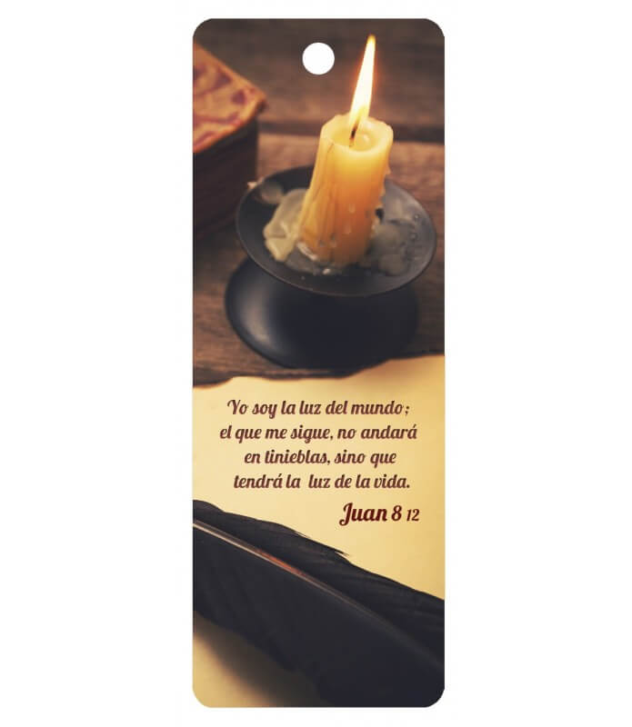 SEPARADOR BILINGUE EN 3D-LETRA GIGHANTE JUAN 8:12