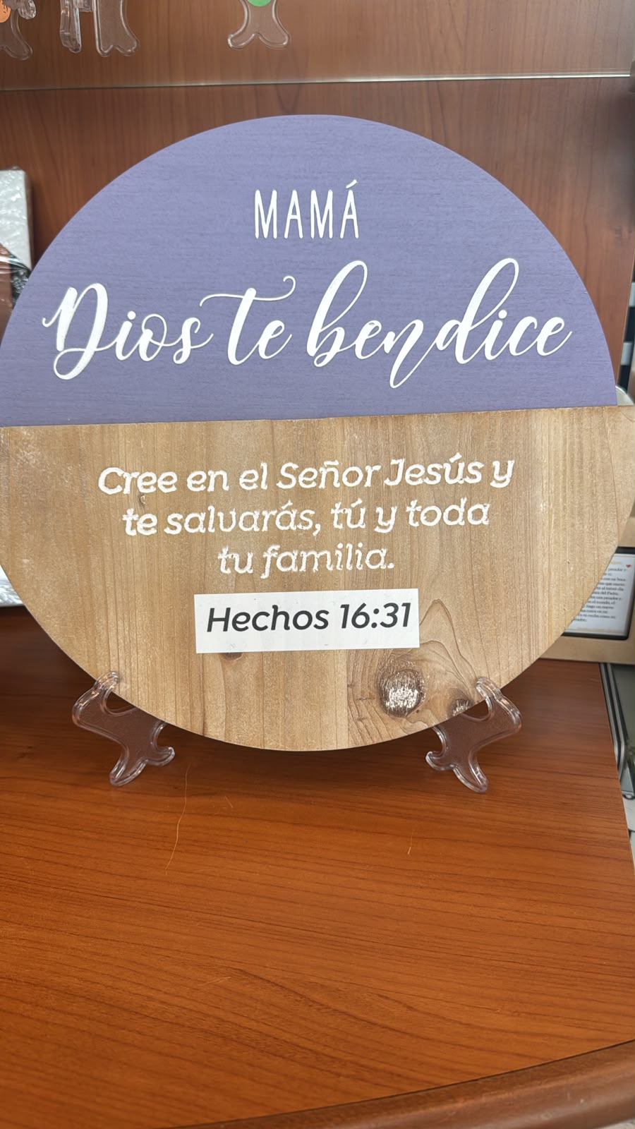 CUADROS EN FORMA DE CIRCULO CON MSM DE LA BIBLIA HECHOS 16:31