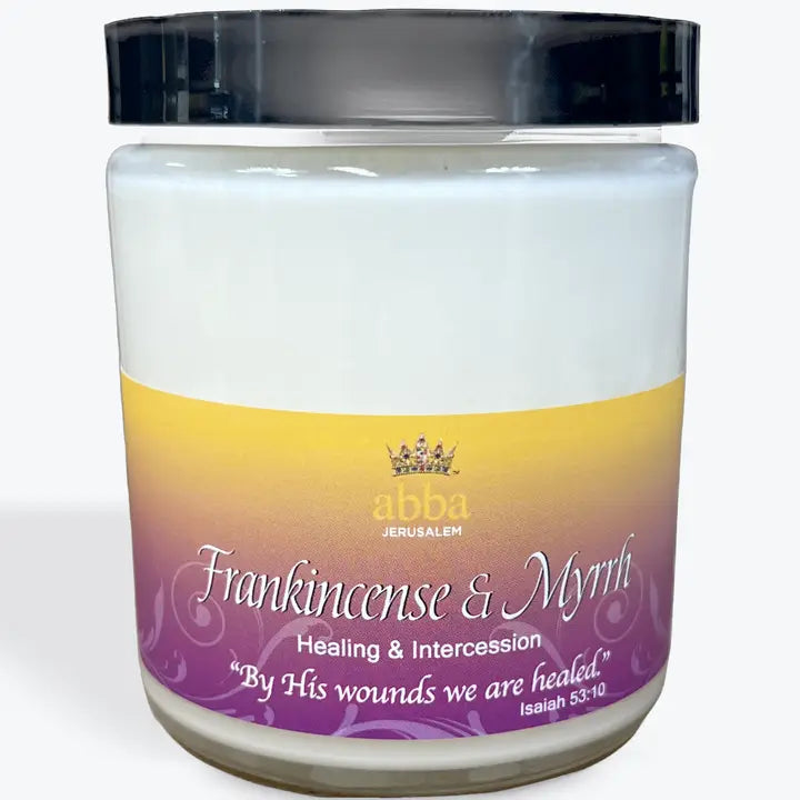 VELAS TOUCHED BY THE SAVIOR HEALED HIS WOUNDS FRANKINCENSE & MYRRH