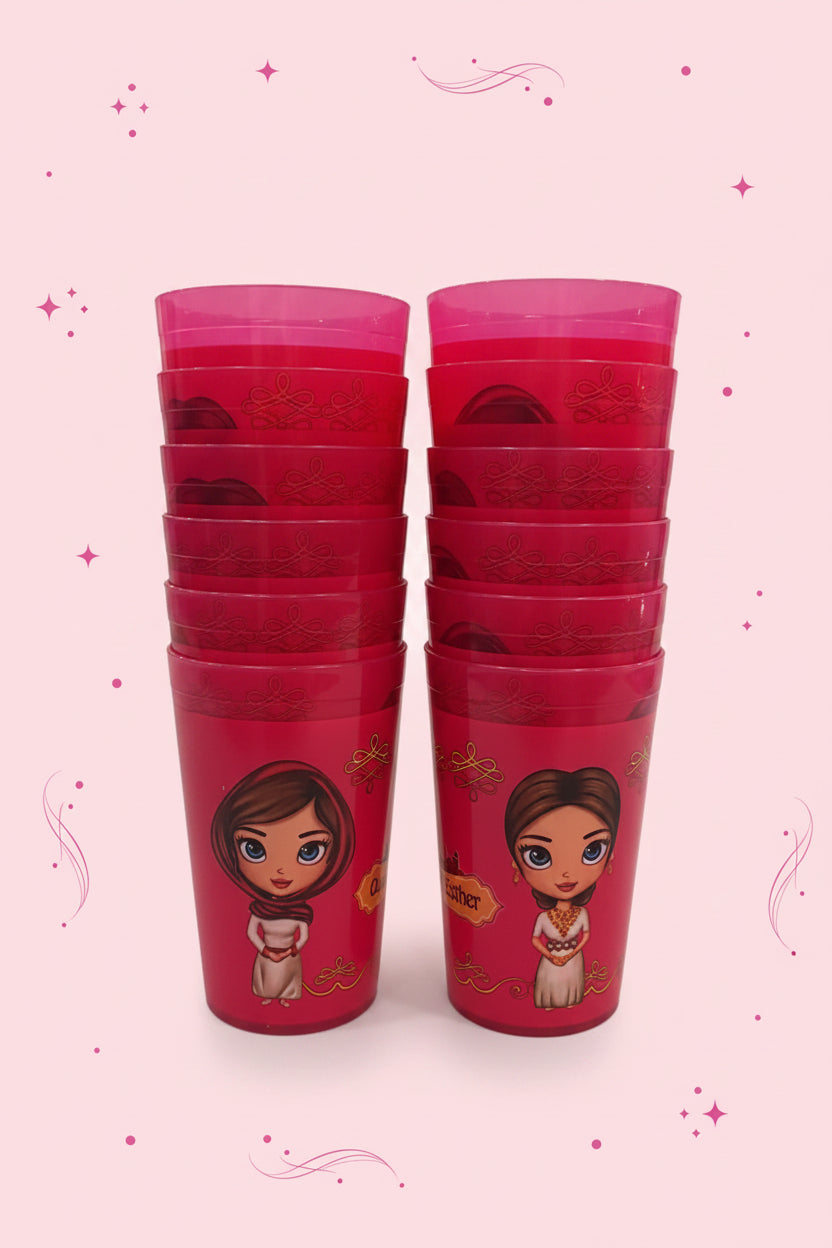 VASOS COLOR ROSADO