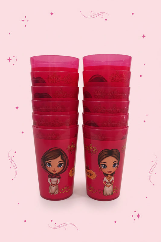 VASOS COLOR ROSADO