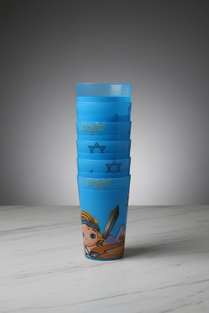 VASOS COLOR COLOR CELESTE DAVID AND GOLIAT