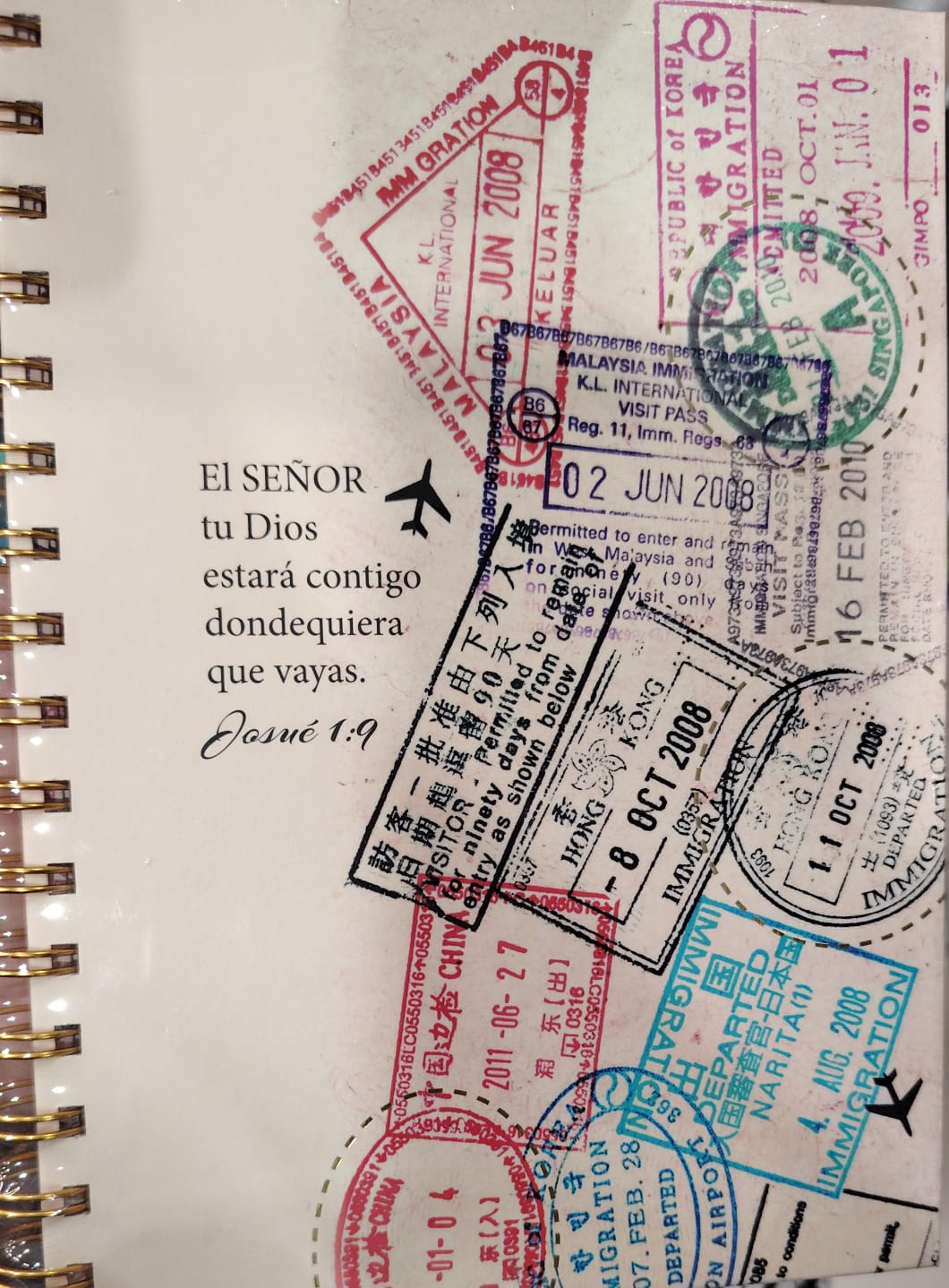 LIBRETA ESPIRAL DEVOCIONAL JOSUE 1:9