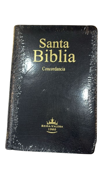 SANTA BIBLIA NEGRA CON LETRAS AMARILLAS Y CON ZIPER