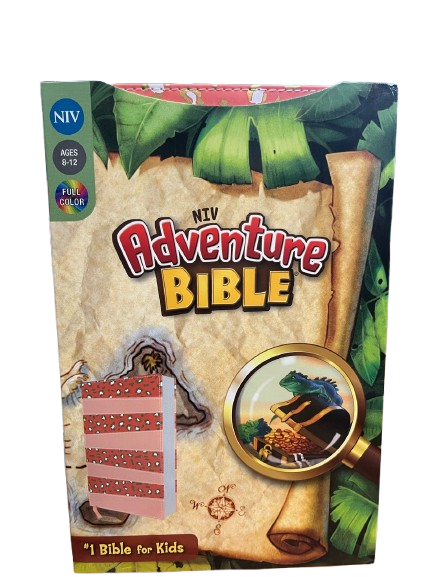 Biblia de aventuras NVI color coral