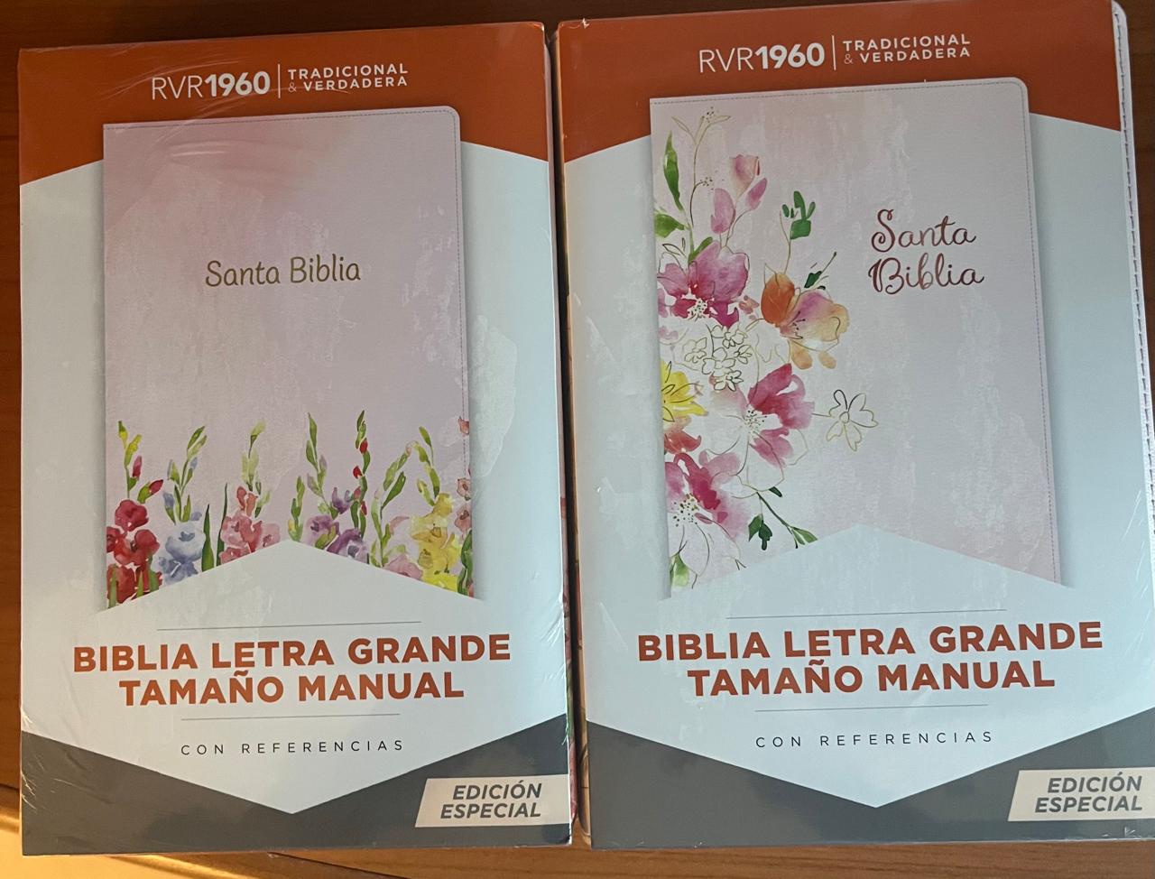 SANTA BIBLIA LETRA GRANDE TAMAÑO MANUAL CON REFERENCIA