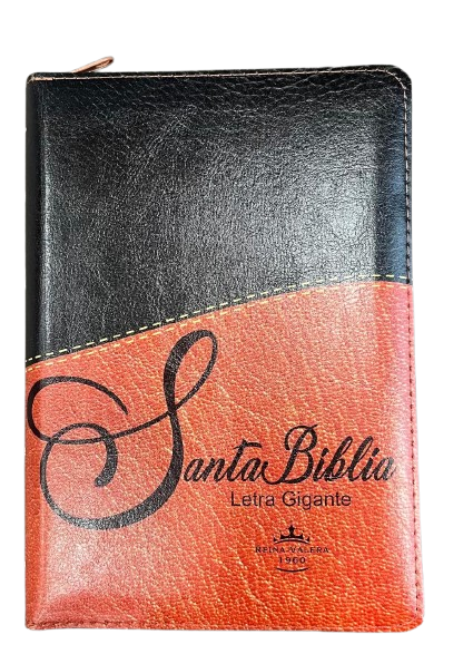 SANTA BIBLIA LETRA GIGANTE BI COLOR / NEGRO Y CAFÉ