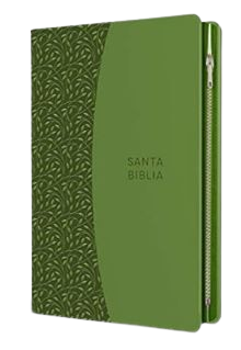 SANTA BIBLIA / CON IMAGENES DE TIERRA SANTA / COLOR VERDE LIMON