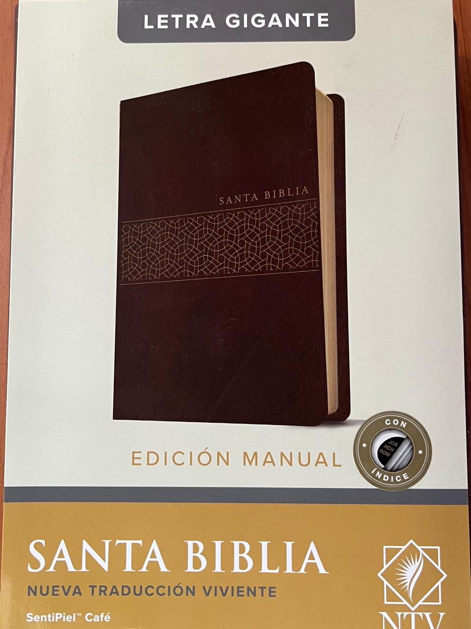 SANTA BIBLIA / NUEVA TRADUCCION VIVIENTE / SENTIPIEL CAFE / CON INDICE