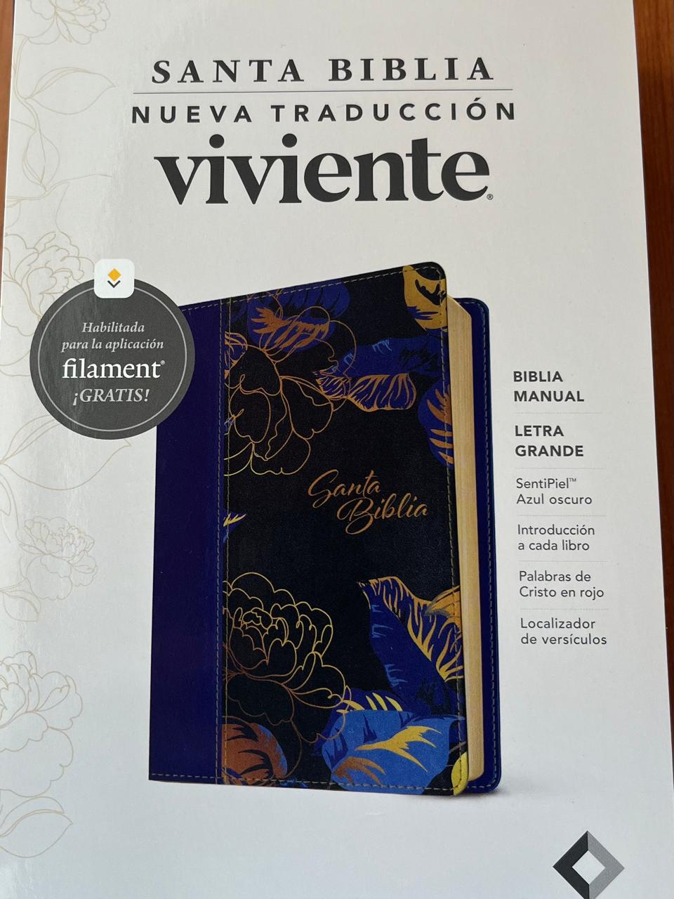 SANTA BIBLIA / NUEVA TRADUCCION VIVINET / SIN INDICE / SENTIPIEL AZUL OSCURO
