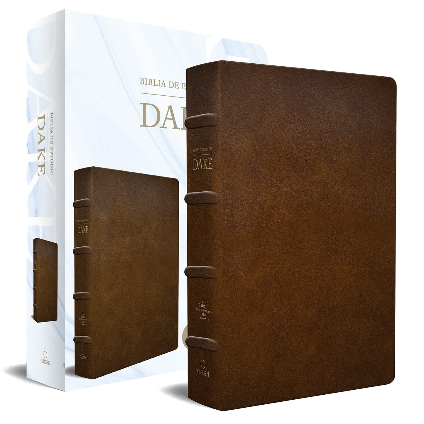 SANTA BIBLIA DE ESTUDIO DAKE CAFE CAFE DE CUERO