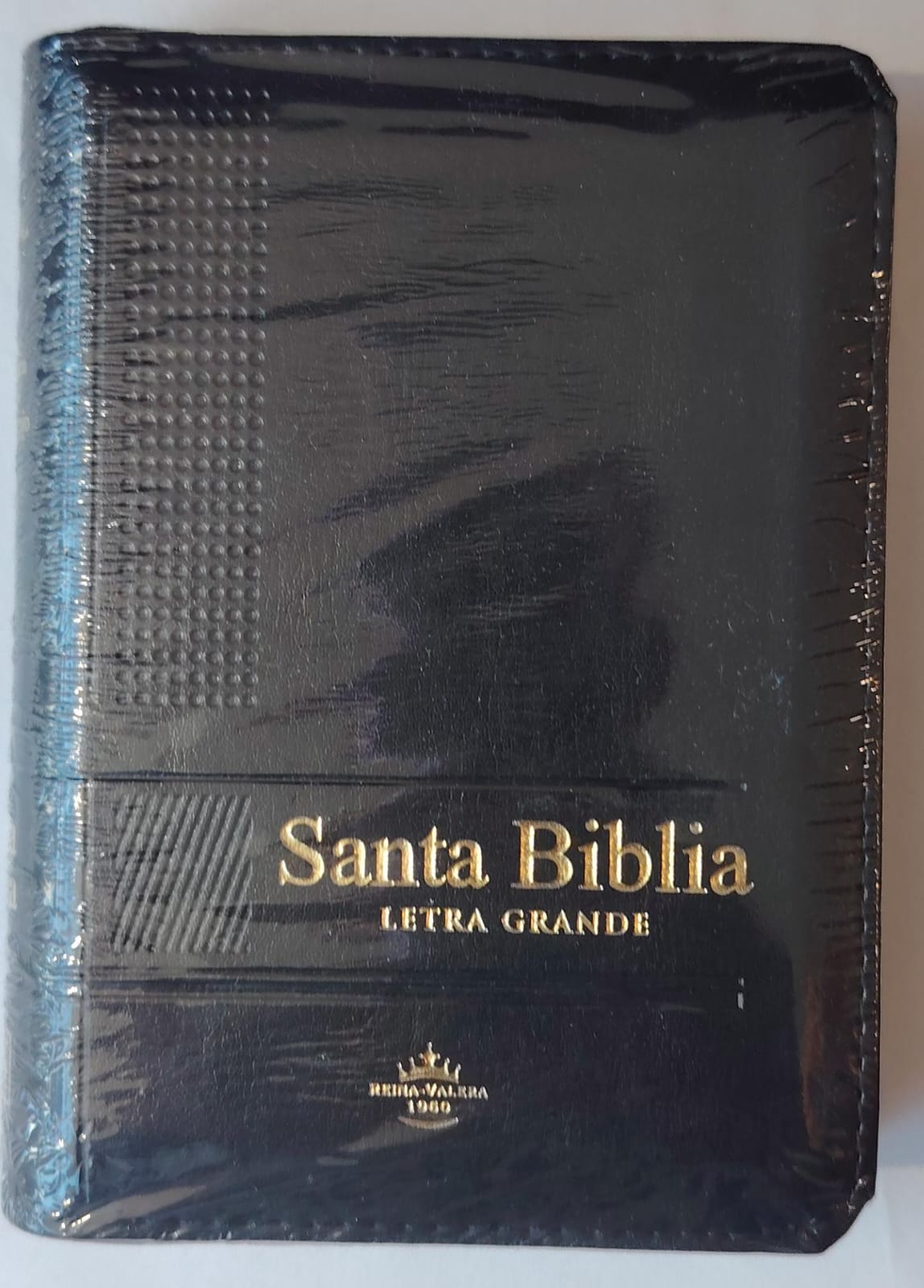 SANTA BIBLIA REINA VALERA 1960 LETRA GRANDE 9PT COLOR NEGRO CON CIERRE