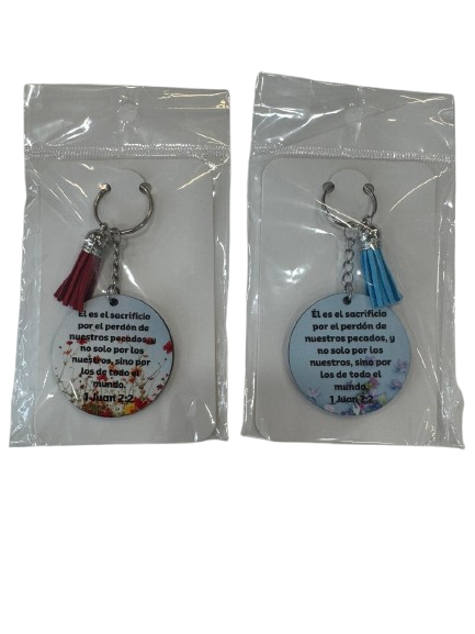 LLAVERO DE MADERA CON HSH BÍBLICO