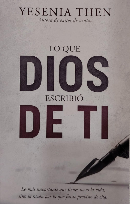 LO QUE DIOS ESCRIBIO DE TI