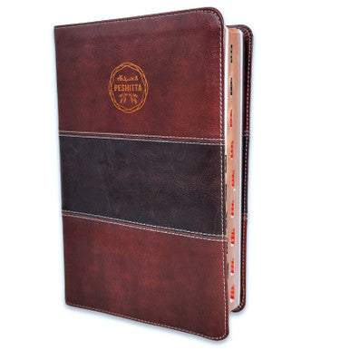 BIBLIA PESHITTA / FILO COBRE CON INDICE / CAJA DURA