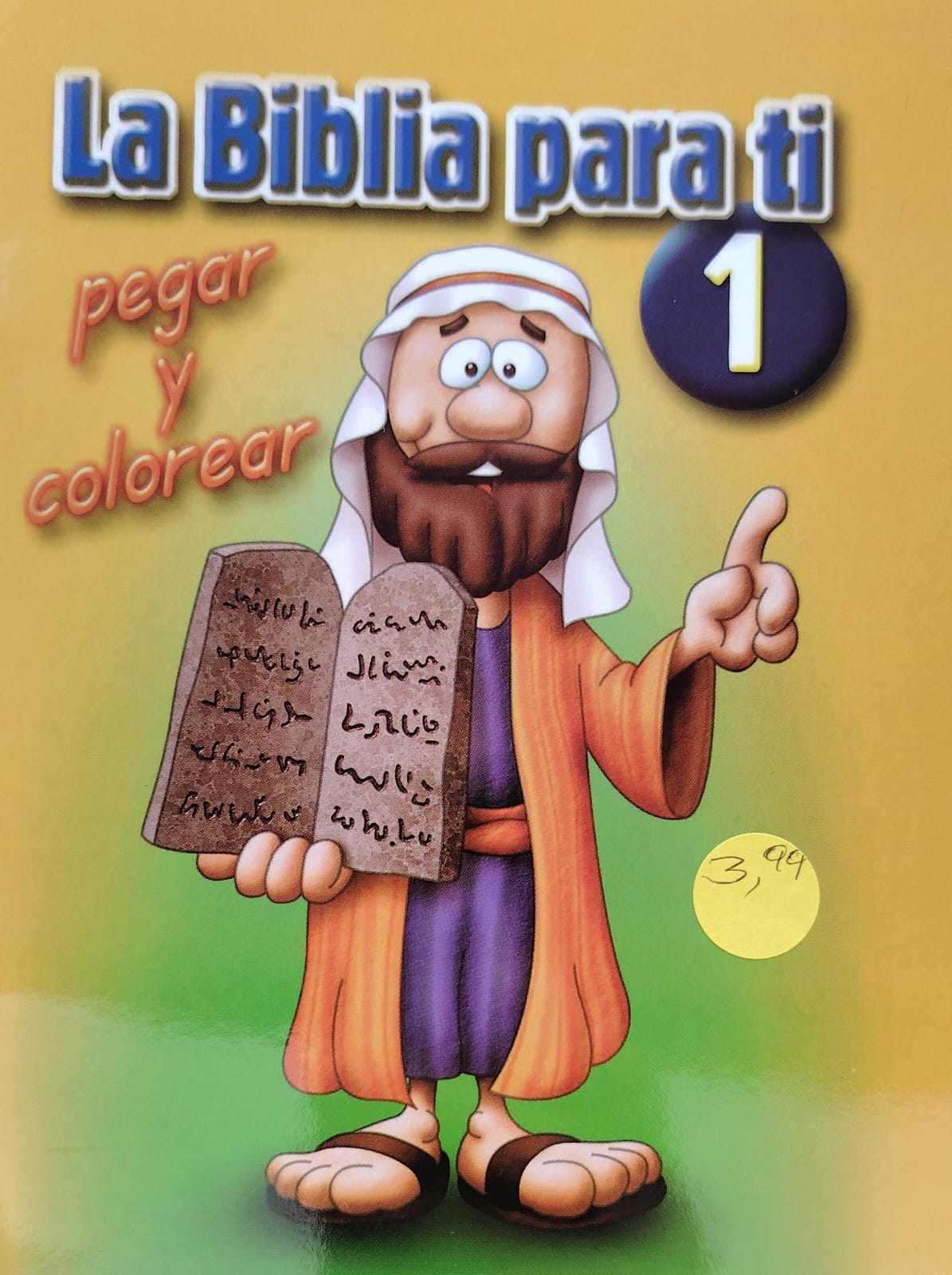LA BIBLIA PARA TI - PEGAR Y COLOREAR #1-PASTA AMARILLA