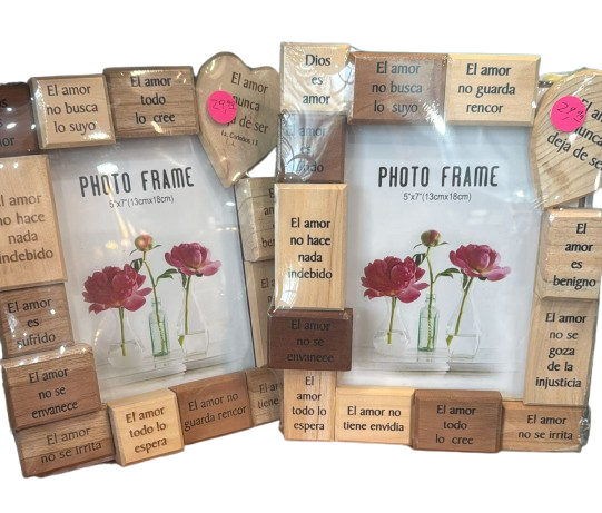 CUADRO DE MADERA CON DISENO DEL SIGNIFICADO DEL AMOR
