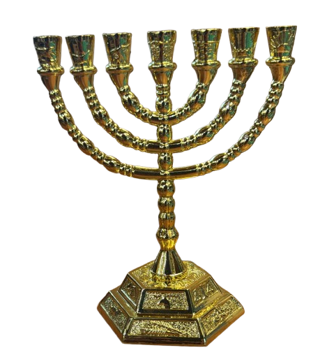 MENORA TAMANO PEQUENO COLOR ORO