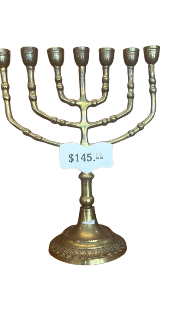 MENORA TAMANO MEDIANO COLOR ORO