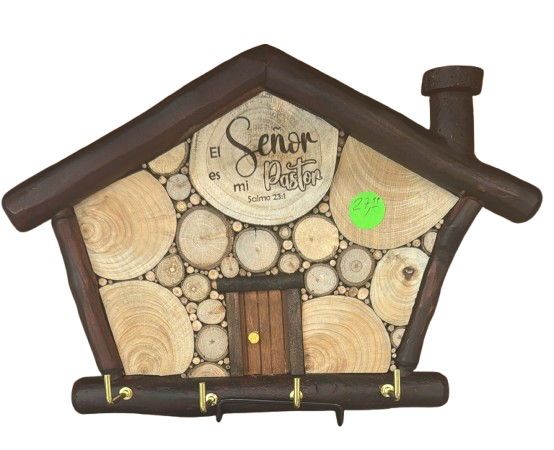 PORTA LLAVE PARA PARED DE MADERA