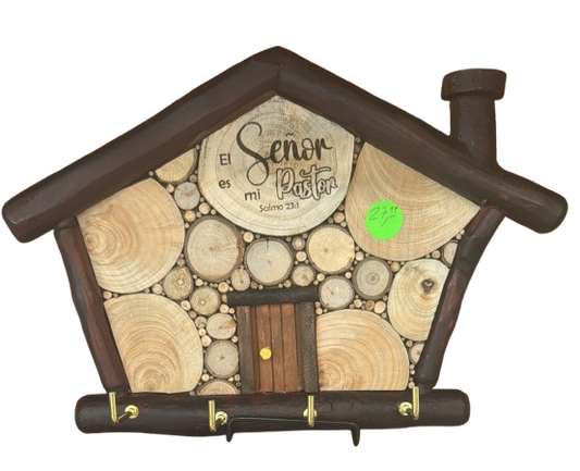 PORTA LLAVE PARA PARED DE MADERA