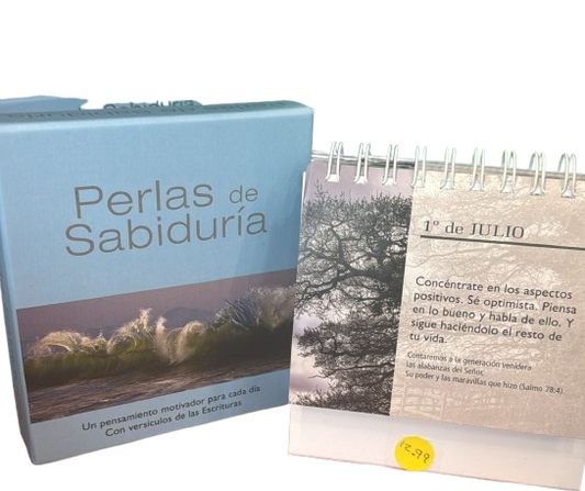 PERLAS DE SABIDURIA CAJA COLOR CELESTE