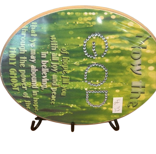 CUADRO DE DIOS COLOR VERDE