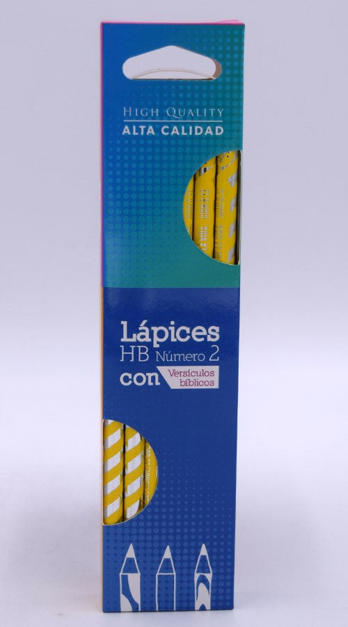 LAPICES HB NUMERO 2 (PAQUETE DE 12) COLOR AMARILLO CON PLATEADO