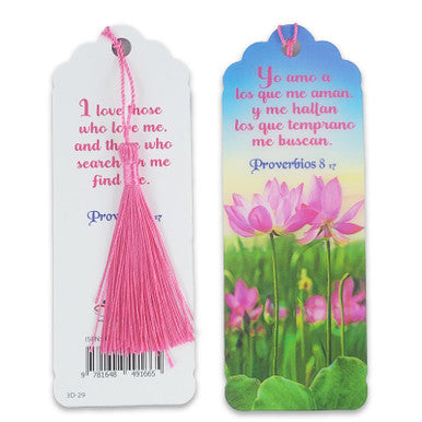 SEPARADOR BILINGUE EN 3D-TEMAS GENERALES / CAJITA METAL / LILA