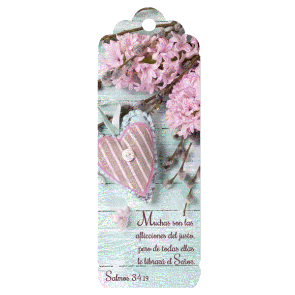 SEPARADOR BILINGUE EN 3D-MUJERES DE LA BIBLIA / CAJITA METAL / FUSCIA