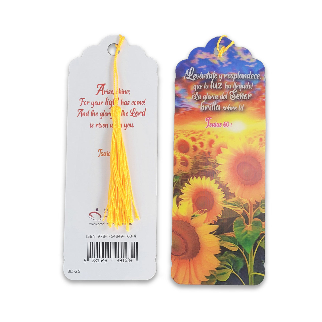 SEPARADOR BILINGUE EN 3D-HOMBRES DE LA BIBLIA / CAJITA METAL / AZUL