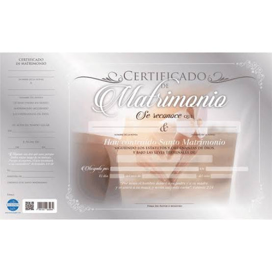 CERTIFICADO DE MATRIMONIO