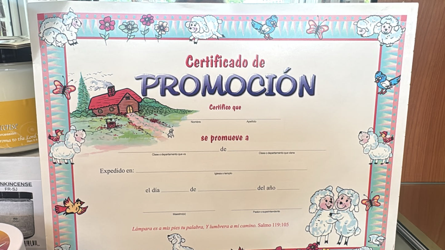 CERTIFICADO DE PROMOCION