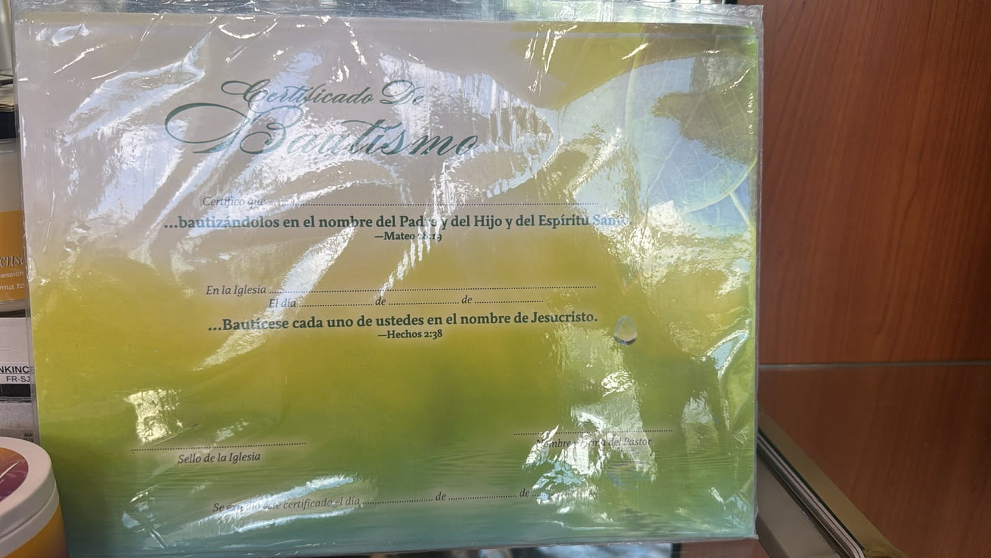 CERTIFICADO DE BAUSTIMO
