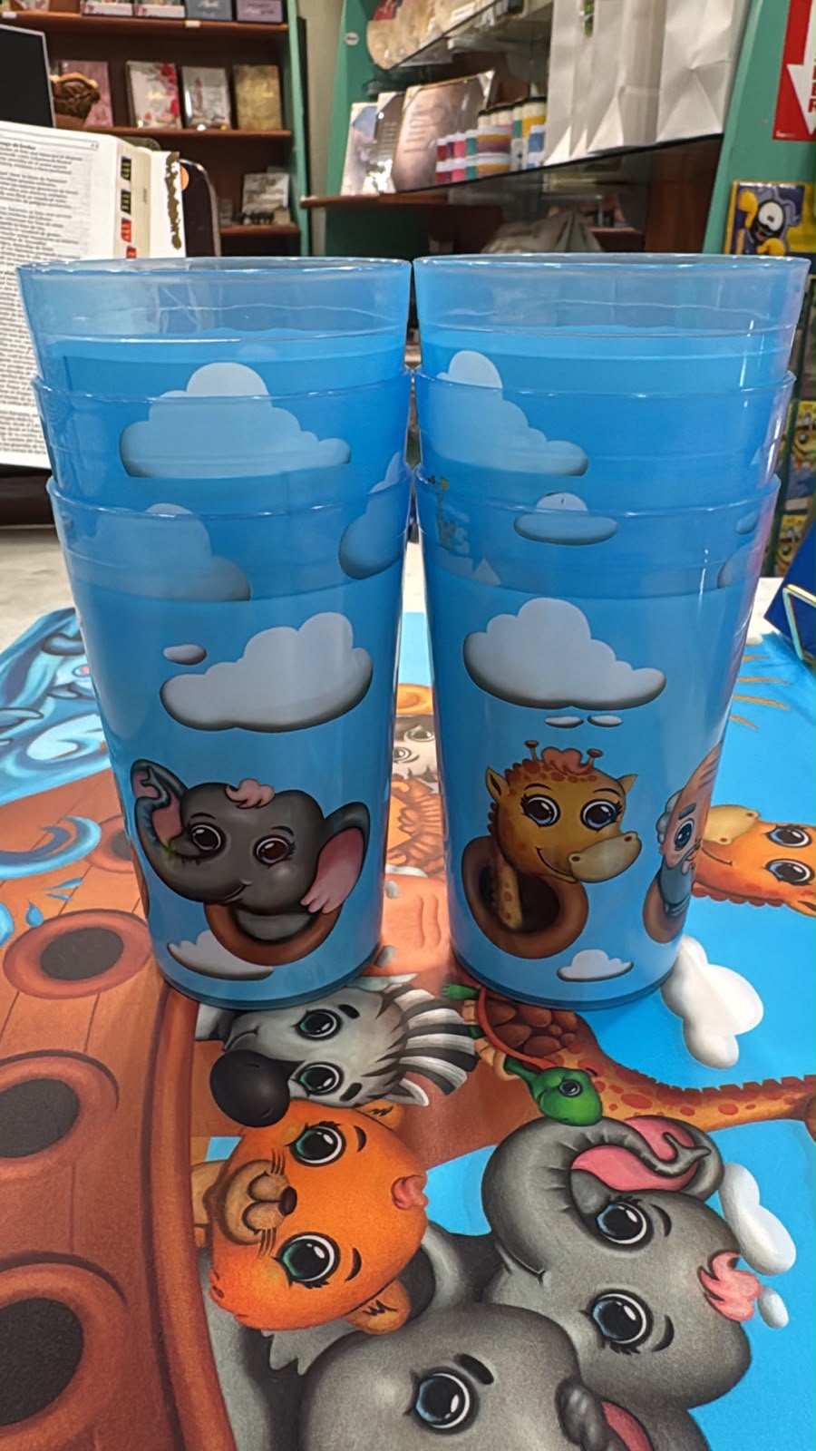 VASOS COLOR COLOR CELESTE