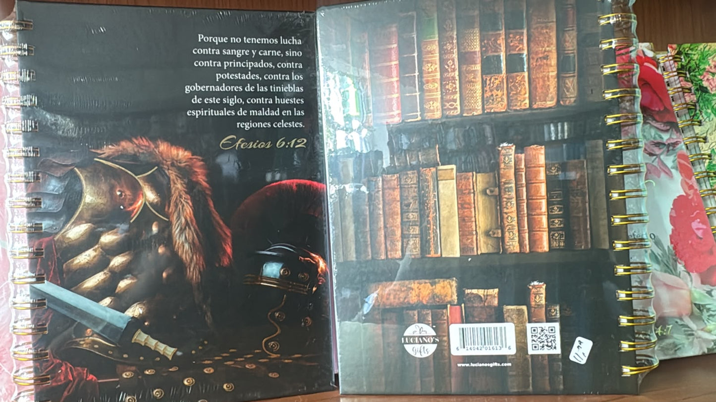 LIBRETAS DE APUNTES CON ESPIRAR CON MSM EFESIOS 6:12