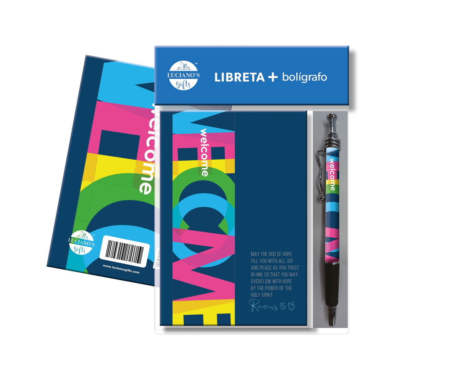 LIBRETA MAS BOLIGRAFO WELCOME