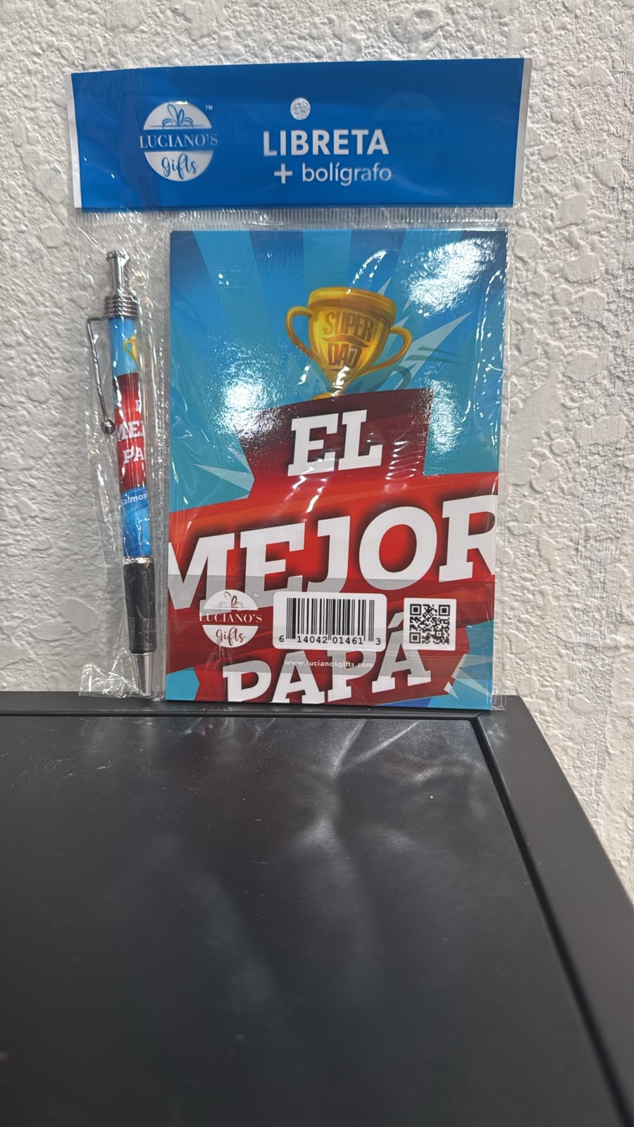 LIBRETA MAS BOLIGRAFO EL MEJOR PAPA