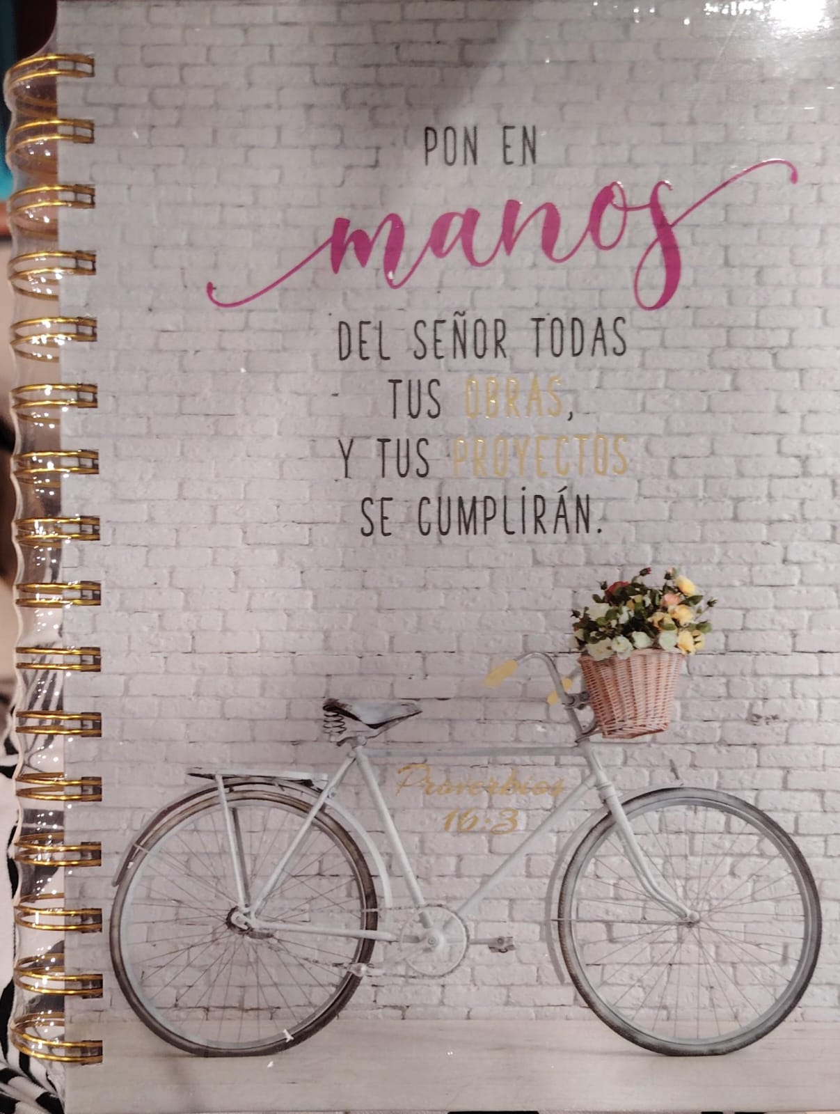 LIBRETA ESPIRAL DEVOCIONAL PROVERBIOS 16:3