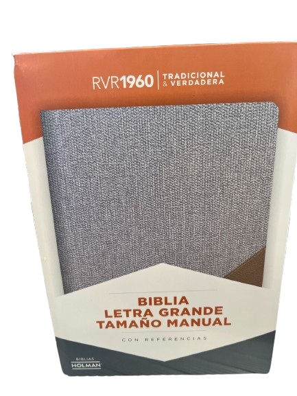 SANTA BIBLIA COLOR GRIS LETRA GIGANTE