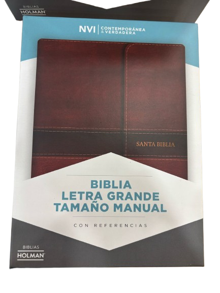 BIBLIA CAFE LETRA GRANDE TAMAÑO MANUAL