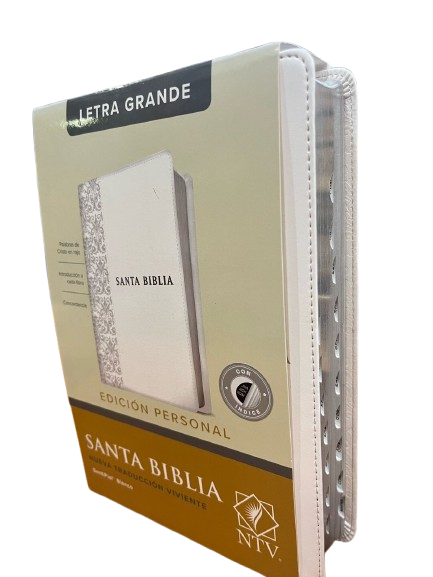 SANTA BIBLIA CON INDICE EDICION PERSONAL COLOR BLANCO