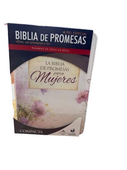 LA BIBLIA DE PROMESAS PARA MUJERES COLOR BLANCO Y ROSADO