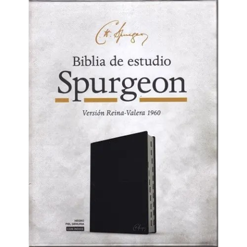 BIBLIA DE ESTUDIO SPURGEON CON INDICE